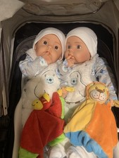 Twins Baby Dolls Fully Dressed Comforter Blanket Nappies Sleep suit Need a Mummy