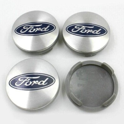 For Ford 4 Stück 54mm Chrome Nabendeckel mit Emblem 6M211003AA Felgendeckel