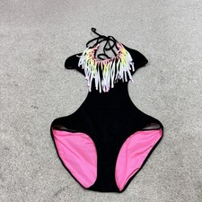 Victoria  s Secret PINK Swimsuit One Piece Black Size Small NWT