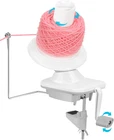 Light-Grey Yarn Winder for Crocheting - Hand-Cranked Yarn Ball Winder - Neat Yar