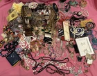 Huge 17lb Costume Jewelry Lot Betsey Johnson Trifari Rhinestone Harley Davidson