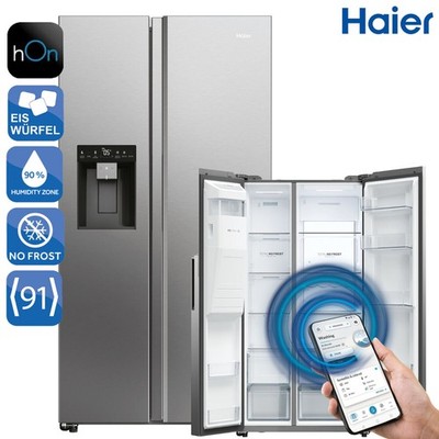 HAIER HSW79F18CIMM Side by Side Kühlschrank Total No Frost Wasser- und Eiswürfel