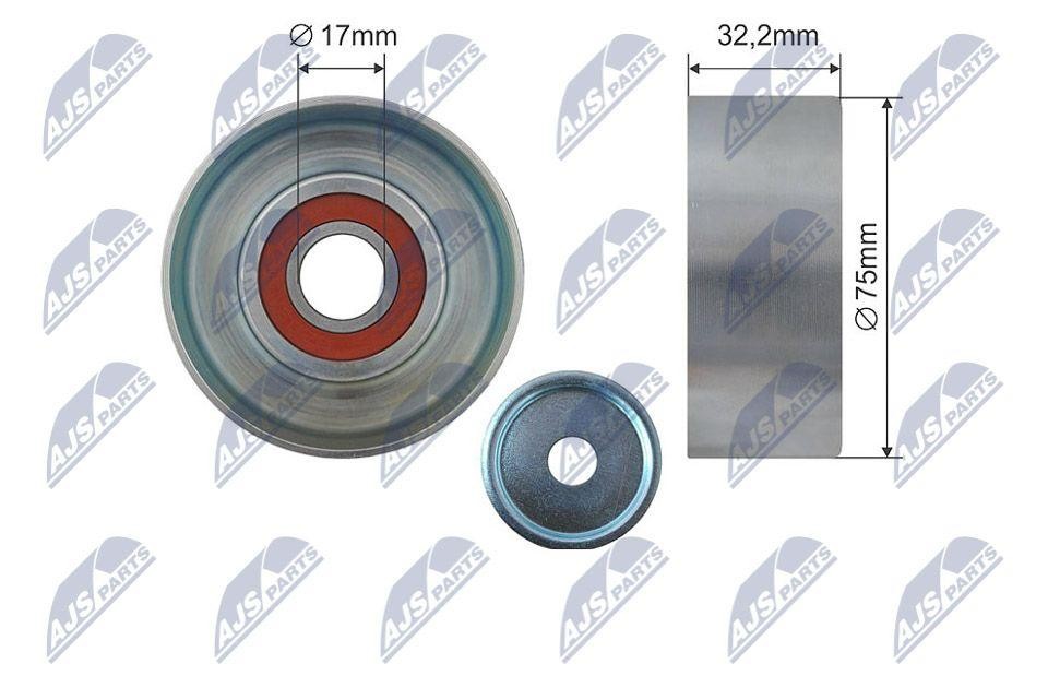 Rullo tenditore cinghia trapezoidale RNK-TY-016 NTY per TOYOTA HIACE V Furgone - Immagine 3
