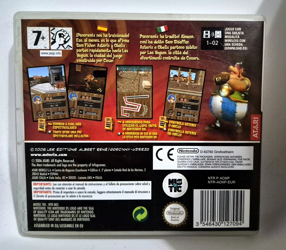 ASTERIX & OBELIX XXL 2 MISSION WIFIX NINTENDO DS NDS EDIZIONE ITA-ESP CIB OTTIMO, foto 2 di 4