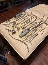 Assorted Lot of Vintage 30 various Medical OR Surgical Vet Instruments, See Pics