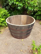 GIGANTYCZNA WODOSZCZELNA DĘBOWA PÓŁ BECZKA WHISKY - DLA DZIKIEJ PRZYRODY MINI STAW - 90CM X 65CM