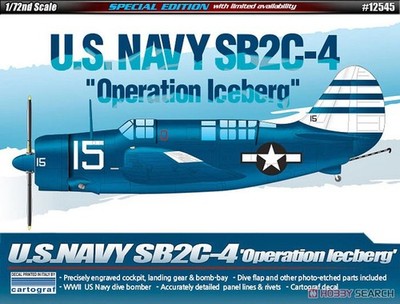 ACADEMY 12545 1/72 SB2C-4 Helldiver ''Operation Iceberg'' model kit