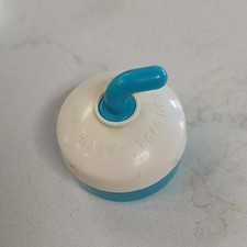 Bradley Vintage 1940 Horizon Sliders Spinning Top, Blue  White