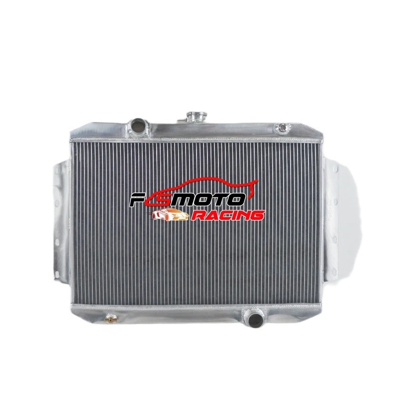 Radiador de aluminio de 2 filas para motor International Harvester 1100C L6 1968 Foto 4 de 4