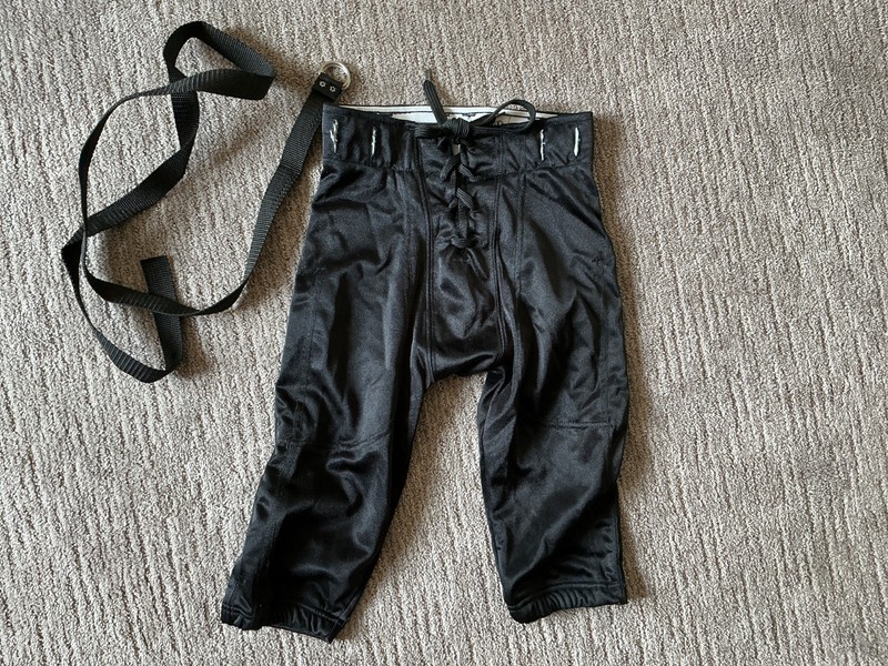 Champro Youth Small Black Football Pants W/Adjustable Waist