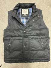 Fat Face Waxed Vest Jacket Men s Size Large D...