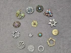 Vintage Lot Of Brooch Pins Jewelry Costume