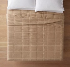 Queen Waffle Matelasse Quilt Camel - Threshold designed with Studio McGee NEW