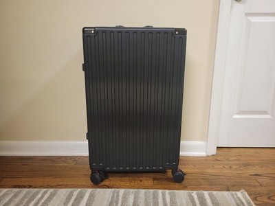 26 Inch Aluminum Frame Luggage with Spinner Wheels, PC Hard Shell Suitcase with