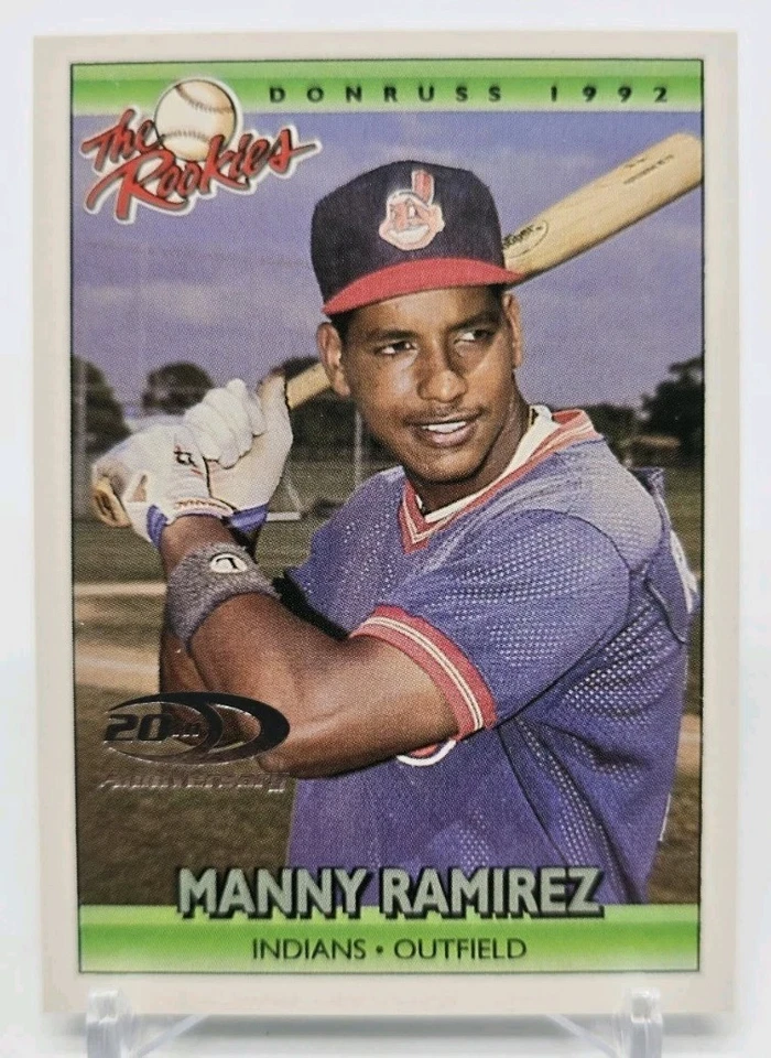 2001 Donruss 20th Anniversary MANNY RAMIREZ The Rookies Reprint /1992 Cleveland - Image 2 of 4