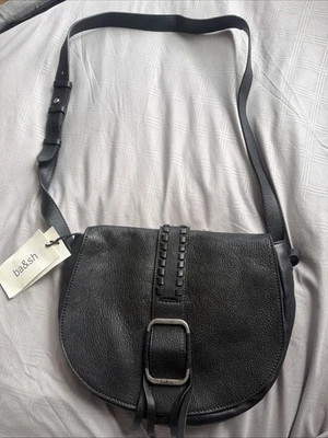 Sac bandoulière Ba&sh cuir noir neuf avec étiquettes jamais utilisé - Photo 1/4