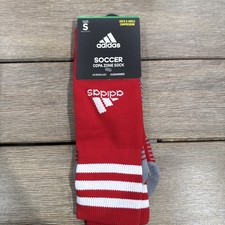 Adidas Climalite Copa Zone Cushion III Red Athletic Soccer Socks SZ Small