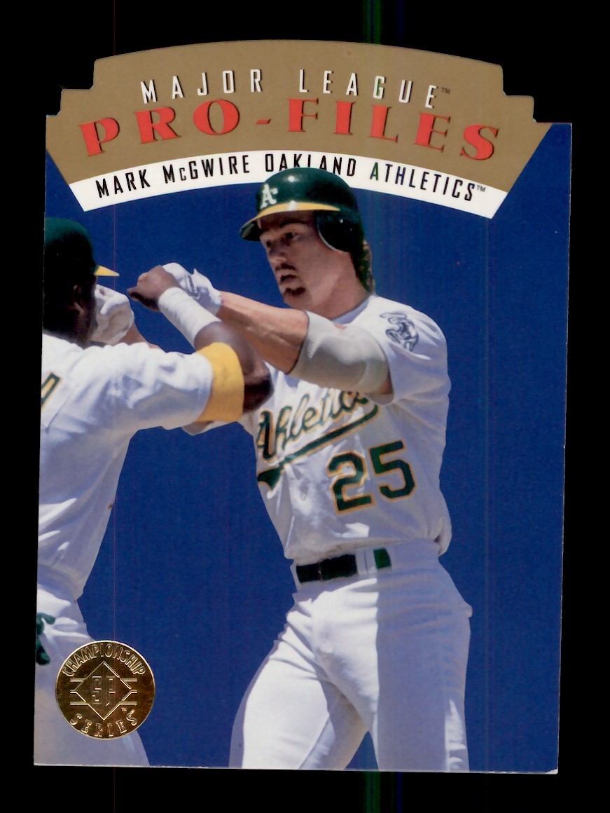 1995 SP CHAMPIONSHIP SERIES DIE-CUT #177 MARK MCGWIRE OAKLAND A'S