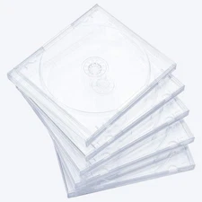 Maxtek 10.4 mm Standard Single Clear CD Jewel Case with Assembled 