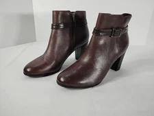 Clark's Collection Women's ALAYNA JUNO burgundy Bootie Sz 9.5