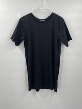 Michael Kors Black Eyelet Short Sleeve  Stretch T-Shirt Dress Size S