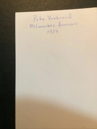 1983 Pete Vuckovich-P Autographed Milwaukee Brewer 1981-1986 Cy Young All-Star - 第 11/13 張圖片
