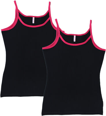 2 Stk. Uncover by Schiesser Mädchen Unterhemden  Tank Top Unterwäsche SP64