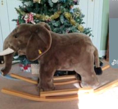 Steiff Vintage Rocking Horse Trampili Elephant