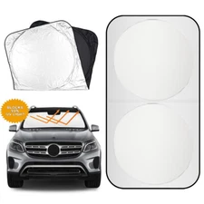 Car Sun Shade Windshield Visor Foldable UV~Block SUV Front Window Sunshade Cover