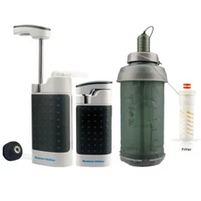 Water Filters Bottle|Pump Water Filter Purifier Portable Survival Emergency Kits