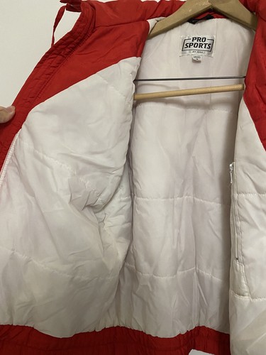 Vintage Women’s Pro Sports By Fera Red Bomber Ski Jacket High Neck Zip Up Size 6 - Picture 8 of 10