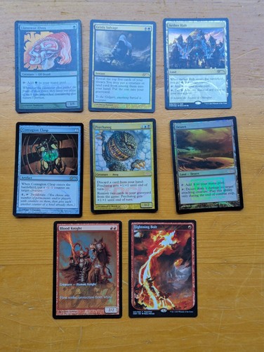 MTG FNM, WPN, Player Reward, 8 promo foils, Llanowar Elves, Desert, see desc.