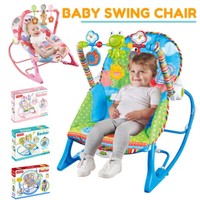 Baby Infant To Toddler Bouncer Rocker Swing Chair Soft Soothing Vibration Toys