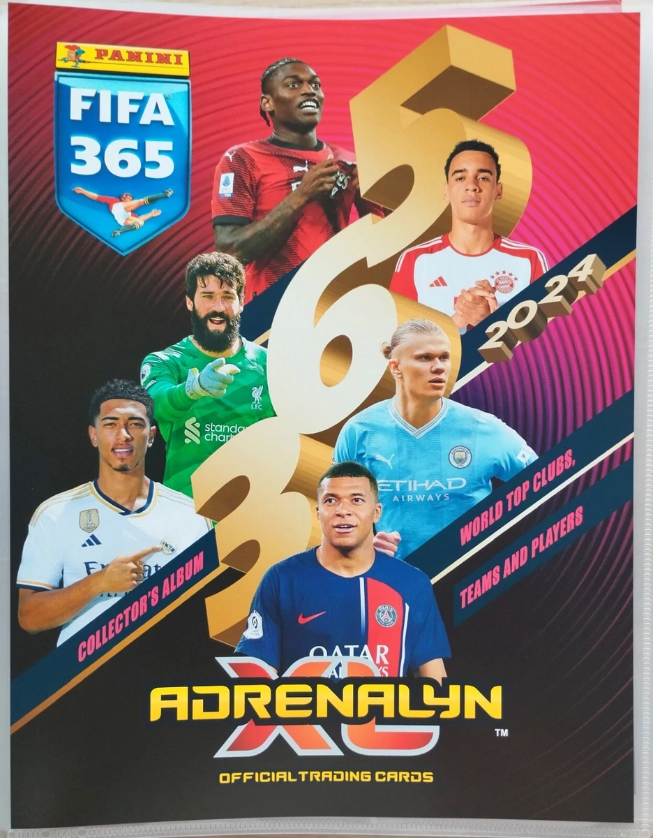 PANINI FIFA 365 2024 Adrenalyn XL binder + all 459 cards + 5 LIMITED