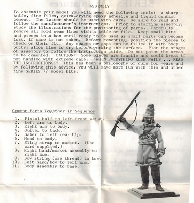 Figurine Soldat Series 77 – Russian Bashkir 1812, échelles 90mm Et 54mm, Plomb