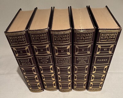 Vintage Rudyard Kipling compact edition volumes 2-6,  1925  Scribners