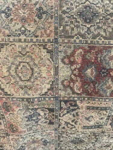 Croscill Aztec FULL sz set Persian Rug Comforter And Shams APPX 88X82 Navy trim