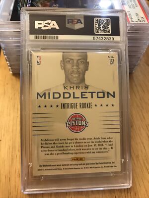 2012-13 Panini Intrigue Khris Middleton #157 Rookie Auto Jersey
