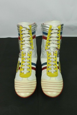 ANDREA LATTANZI Botines Motors Racing Cuero Blanco T 38 /UK 5 Hecho en  Italia | eBay