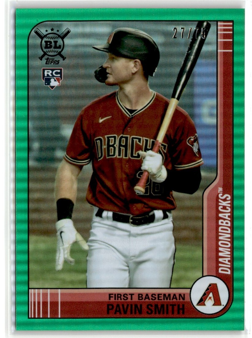 2021 TOPPS BIG LEAGUE GREEN FOIL PAVIN SMITH RC /75 DIAMONDBACKS #205