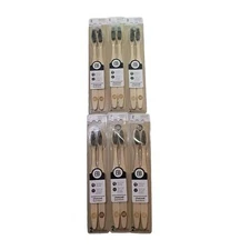 6 Packs Of 2 Brush Buddies Bamboo Handle Charcoal Infused Soft Bristles