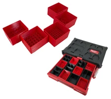 Milwaukee Packout 3 Drawer Tool Box Compatible Small AA AAA C D 9V Bins