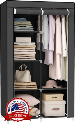 Armario De Ropa Mueble Para Colgar Ropa Closet Armable Moderno Portátil Cajones