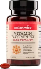 NatureWise Vitamin B Complex for Women and Men - with 60 Count (Pack of 1) 