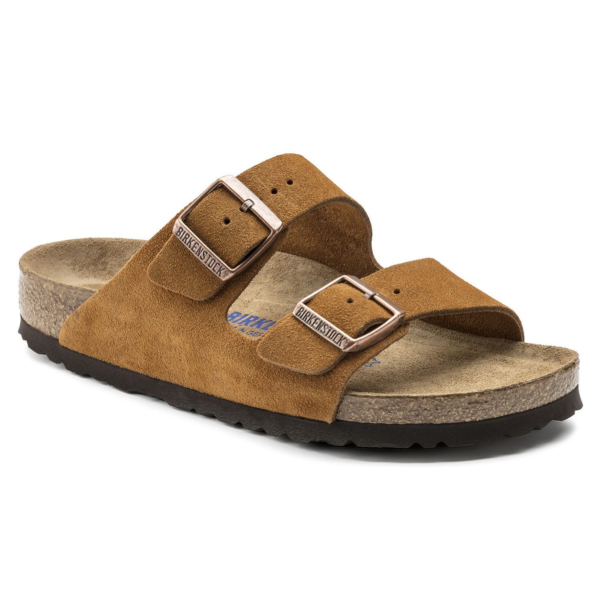 Birkenstock Suede Leather ARIZONA Mink SOFT FOOTBED BNIB 1009527