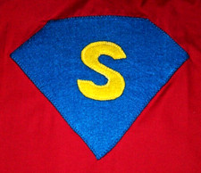 Superhero Red Cape Initial "S" New Personalized Fully Lined Child Boy Girl Gift