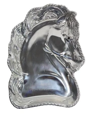 Arthur Court Vintage Horse Head Shaped Tray Side Profile Equestrian Bowl 2004