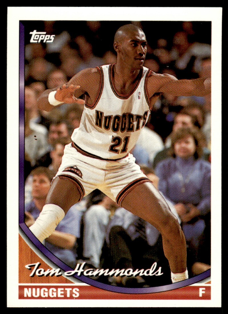 【ハイナンバー　2枚セット】プロ野球 IDカード 1993 トミー 1993-94 Topps #234 Tom Hammonds Denver Nuggets | eBay