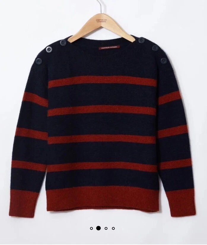 Comptoir des Cotonniers Wool Alpaca Gipsy Knit Jumper S cottagecore Hippie boho — 第 3/4 张图片