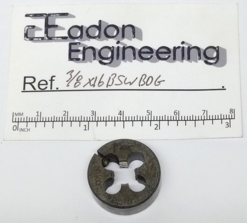 3/8" x 16TPI BSW (British Standard Whitworth) Button Die, HSS. By top brands. - Picture 15 of 43